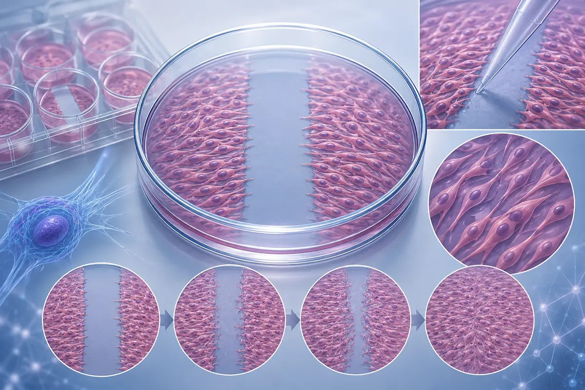 nforme de ensayo de cierre de herida
(scratch assay)